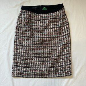 Talbot Tweed Plaid Inner Lined Pencil Skirt 6